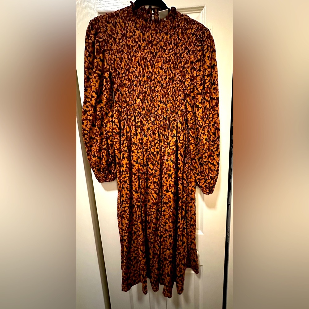 Smocked Midi Dress